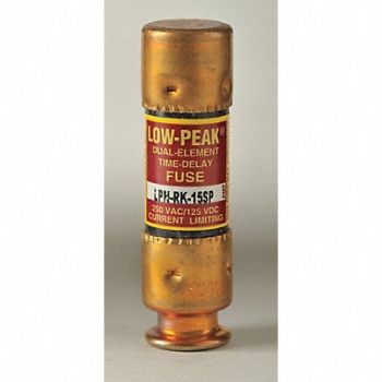 BUSSMANN Fuse Class RK1 15A LPN-RK-SP Series, 4XF53