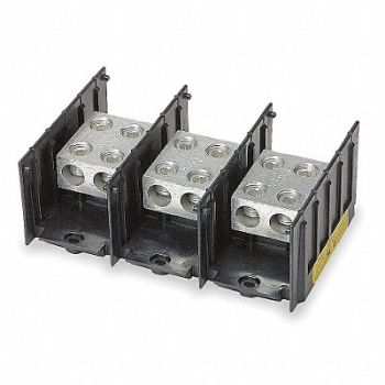BUSSMANN Power Distr Block Al/Cu 600V AC/DC, 4XK20