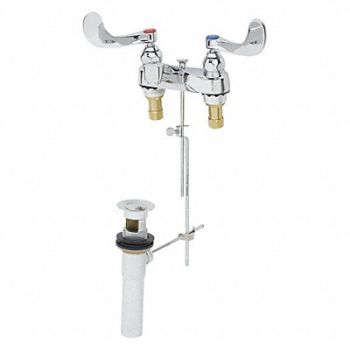 T S BRASS Low Arc Chrome T S Cast Brass 2.2gpm, 4XKJ7