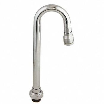 Spout Brass Fits T S Brass, 4XKL6