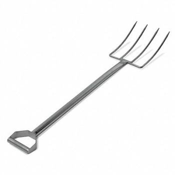 SANI-LAV Stainless Steel Fork 4 Tines 12 In, 4XKY7