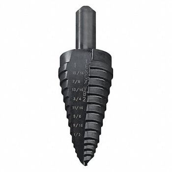 LENOX Step Cone Drill 1/2in to 1in HSS, 4XL23