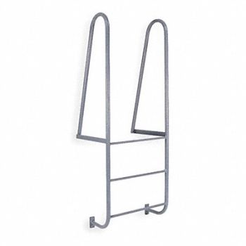COTTERMAN Walk-Thru Dock Ladder 3 Steps 72 In, 4XM76