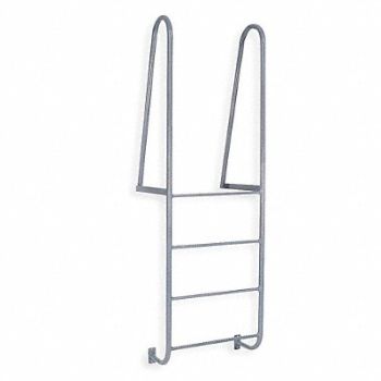 COTTERMAN Walk-Thru Dock Ladder 4 Steps 84 In, 4XM77