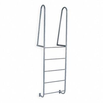 COTTERMAN Walk-Thru Dock Ladder 5 Steps 96 In, 4XM78