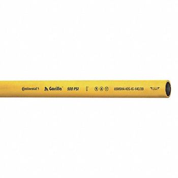 CONTINENTAL Air Hose 1/2 ID x 500 ft L Yellow, 4XR46