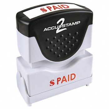 ACCUSTAMP 2 D3768 Message Stamp Paid, 4XRG3