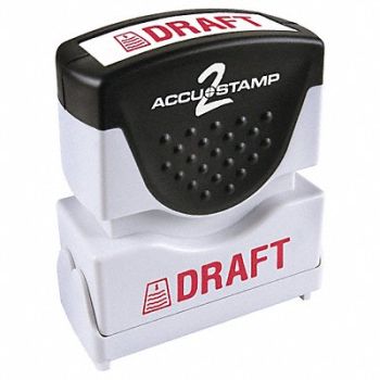 ACCUSTAMP 2 D3768 Message Stamp Draft, 4XRG9