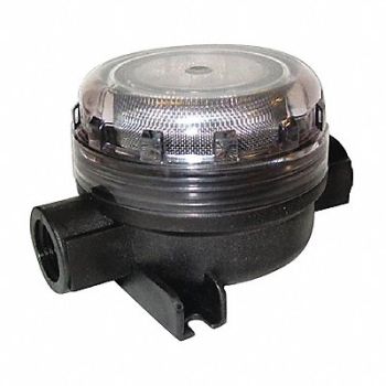 FLOJET Inline Strainer 2 1/4 H Clear 420 micron, 4YD36