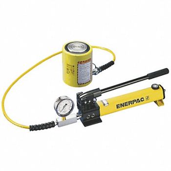 ENERPAC Low Profile Ram and Pump Set, 4YDZ1