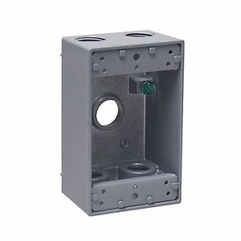 BELL Weatherproof Box 1/2 in Hub Aluminum, 4YF70