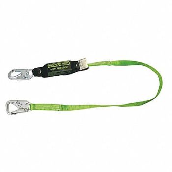 HONEYWELL MILLER Shock-Absorbing Lanyard Green, 4YF79
