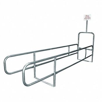 GRAINGER APPROVED Cart Corral Single Wide 168 x 32, 4YFD7