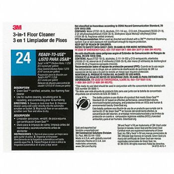 TOLCO Secondary Bottle Label Gloss Paper PK12, 4YJ27