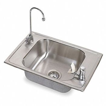 Elkay Sink Rect 15-3/4inx14inx6-3/8in, 4YJ89