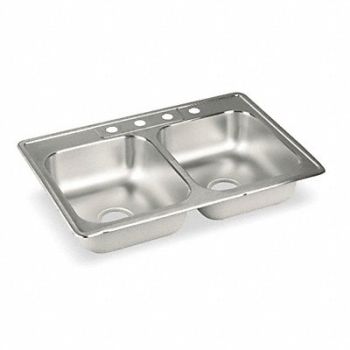 Elkay Double Sink Rect 13inx16inx7-3/4in, 4YK17