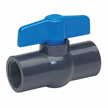 GRAINGER APPROVED PVC Ball Valve Inline FNPT 3/4, 4YLH1