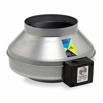 FANTECH Steel 13 D 15.3 H 6.1 W Inline Duct Fan, 4YM41
