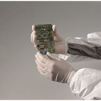 HONEYWELL NORTH Cleanroom Gloves Nitrile Size S PK100, 9RF15