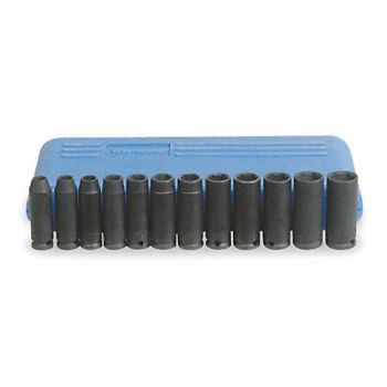 WESTWARD Impct Skt St Steel Blk Oxd 8 to 19 mm, 4YP61