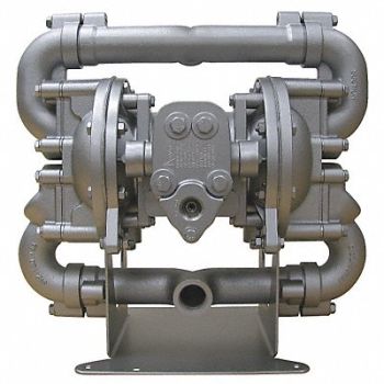 SANDPIPER DblDiaphPmp NPT BunaN/SSteel 1/2in 70gpm, 4YPL8