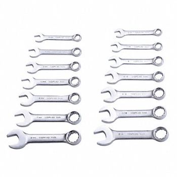 WESTWARD Combo Wrench St Steel Satin Offset, 4YR24