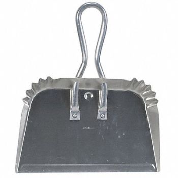 TOUGH GUY Handheld Dust Pan Silver, 4YRE7