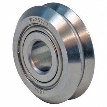 BISHOP-WISECARVER Yoke Roller 49/64in Dia Heavy Dbl Shield, 4YRG4
