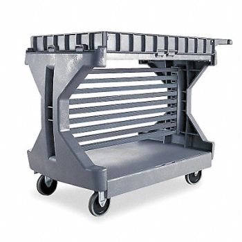AKRO-MILS Bin Rail Accessory Kit Gray Steel, 4YT93