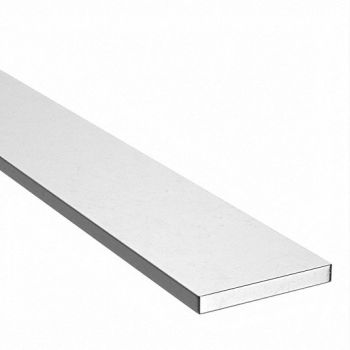 GRAINGER APPROVED Rectangular Blank Stock SS 6ft Overall L, 4YUF7
