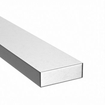GRAINGER APPROVED Rectangular Blank Stock SS 6ft Overall L, 4YUH6