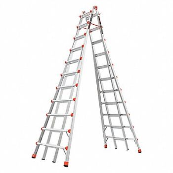 LITTLE GIANT Telescoping Step Ladder 21 ft IA Alum, 4ZA99