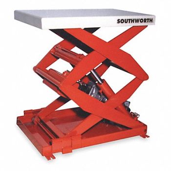 SOUTHWORTH Scissor Lift Table 1000 lb 115V 1 Phase, 4ZC10