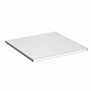 GRAINGER APPROVED Plate Stock SS 6in Overall L, 4ZDU3