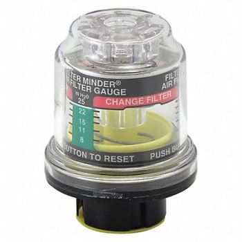 BALDWIN FILTERS Air Filter Restriction Gauge, 4ZEJ1