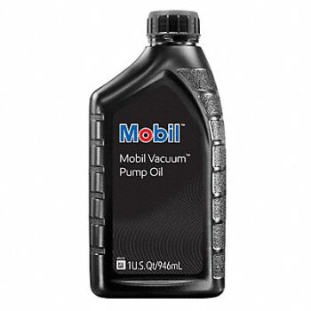 MOBIL Vacuum Pump Oil 1 qt Bottle 20 SAE Grade, 4ZF23