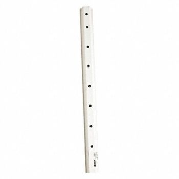 BRADY Sign Post White 8 ft L, 4ZH33