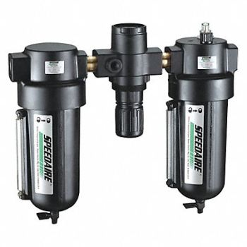 SPEEDAIRE FRL 3 pcs 3/4 NPT 5 micron 160 cfm, 4ZL99