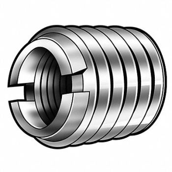 E-Z LOK Thread Insert Stl 4-40 1/4 L PK10, 4ZY16