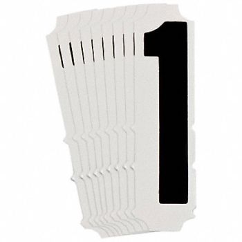 BRADY Numbers and Letters Labels PK 10, 800MZ9