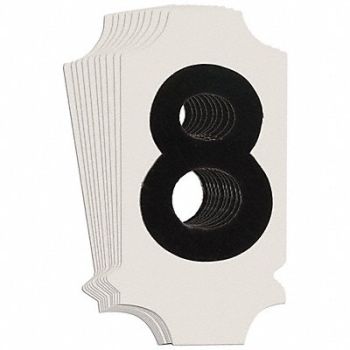 BRADY Numbers and Letters Labels PK 10, 800N07