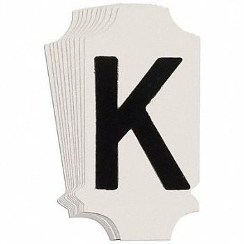 BRADY Numbers and Letters Labels PK 10, 800N20
