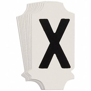 BRADY Numbers and Letters Labels PK 10, 800N34