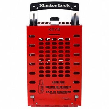 MASTER LOCK Group Lockout Box 14 Locks Max Red, 2CJL1