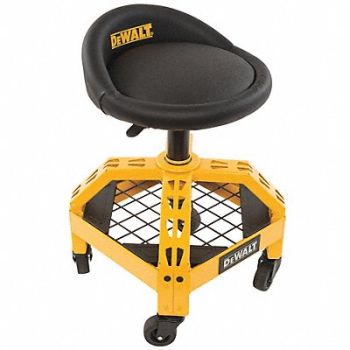 DEWALT ShopStool Rctgl Stl Frm Blk/Yllw 23.5 H, 503Y24