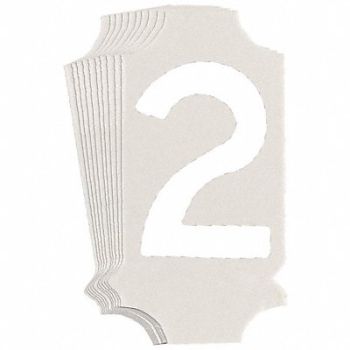 BRADY Numbers and Letters Labels PK 10, 800N38
