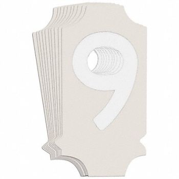 BRADY Numbers and Letters Labels PK 10, 800N45
