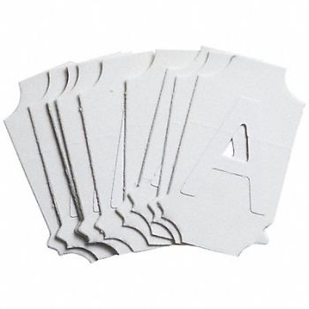 BRADY Numbers and Letters Labels PK 10, 800N46