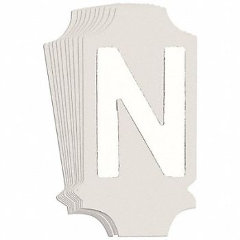 BRADY Numbers and Letters Labels PK 10, 800N56
