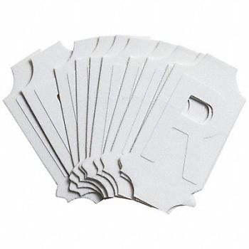 BRADY Numbers and Letters Labels PK 10, 800N60